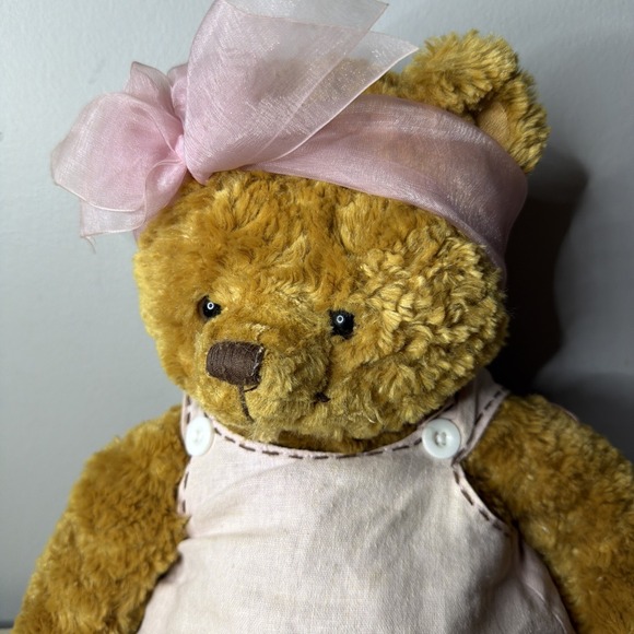 Hallmark Marys Bear Plush Pink Dress Headband Mary Hamilton Series VF 6057 17 in - Picture 3 of 12